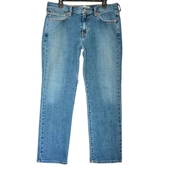 Levi’s 505 Vintage Straight Leg Jeans in Distressed Blue Wash Women’s 12S - Picture 2 of 9